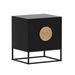 Belmonte Fluted Bedside Table in Black. Available at Crazy Sales for $144.95