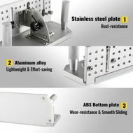 Detailed information about the product Belt Grinder Knife Jig, 7-3/4'' Long Sharpening Locator, 85Â°~ 115Â°Adjustable Angle, Belt Knife Sharpener Jig with Tool Holder, Dual Handles, Knife Making for Belt Sander Machine - Regular