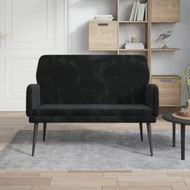 Detailed information about the product Bench Black 108x79x79 Cm Velvet