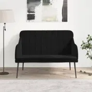 Detailed information about the product Bench Black 110x76x80 cm Velvet