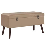 Detailed information about the product Bench With Storage Compartment Beige 80 Cm Velvet