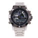 BESNEW BN-0797 Men's Analog Digital Stainless Steel Wrist Watch - Silver + Blue. Available at Crazy Sales for $29.95