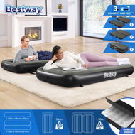 Detailed information about the product Bestway Air Mattress King Size Twin Beds 3 In 1 Inflatable Blow Up Bed With 188x198x25cm