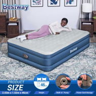 Detailed information about the product Bestway Air Mattress Queen Size Inflatable Blow Up Bed With Pump 203x152x46cm