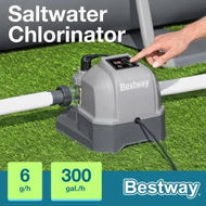 Detailed information about the product Bestway Hydrogenic Saltwater Chlorinator 6g/h Self Cleaning Salt Water Chlorine Generator Generating System for Above Ground Swimming Pools