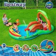 Detailed information about the product Bestway Inflatable Pool Play Centre Blow Up Water Park Center Slide Splash Toys Kiddie Bouncy Activity Center Game Area Ring Sprayer Balls Playset