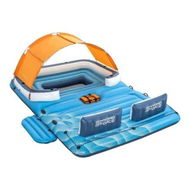 Detailed information about the product Bestway Pool Float Island Inflatable Lounge 6-person Raft Seat Canopy