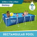 Bestway Steel Pro Rectangular Above Ground Swimming Pool 4x2.11x0.81m Metal Frame Repair Patch Outdoor Family Party Garden Backyard Water Play Station. Available at Crazy Sales for $219.90