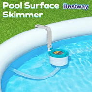 Detailed information about the product Bestway Swimming Pool Skimmer Surface Leaf Debris Cleaner Inflatable Above Ground Pools Soft Wall Mount Floating Water Automatic Filter Cleaning Tool