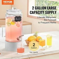 Detailed information about the product Beverage Dispenser, 2 Gallon Drink Dispensers for Parties, Glass Juice Dispenser with Stainless Steel Spigot, Iced Tea Lemonade Juice Water Dispenser, for Restaurants, Hotels, Parties