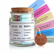 Detailed information about the product Bible Verses in a Jar,the Hope Jar Read Me When Bible Verses Jar with Colored Bible Verses,Scripture Prayer Jar Bible Gifts for Women Church Faith Based