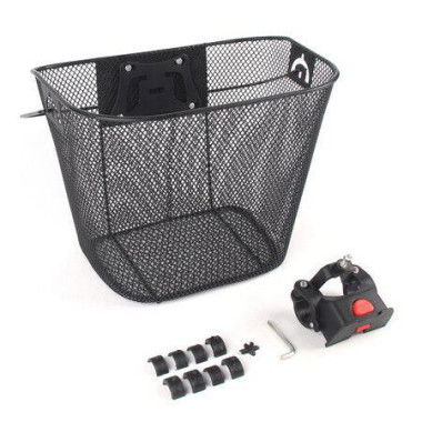 Bicycle Basket Iron Net Basket Detachable Portable Basket