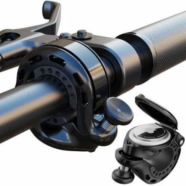 Bicycle Bell for AirTag,AirTag Hidden in The Bell,Waterproof,incl.Screws & Tools,for Bike MTB Mountain Bike,Fits 22-31.8 mm Handlebars