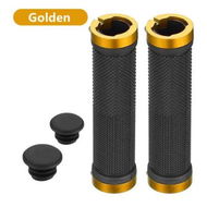 Detailed information about the product Bicycle Grips MTB Bike Handlebar Grip Rubber Non-slip damping Aluminum Bilateral Lock Cycling Bmx BIke Grip Bicycle Parts Color Gold