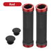 Bicycle Grips MTB Bike Handlebar Grip Rubber Non-slip damping Aluminum Bilateral Lock Cycling Bmx BIke Grip Bicycle Parts Color Red. Available at Crazy Sales for $9.99