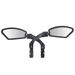 Bicycle Mirror Handlebar Bike Rear View Mirrors HD Blast Resistant Crystal Clear Glass Safe Adjustable Rotatable Right Left Pair. Available at Crazy Sales for $22.95