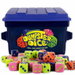 Big Discoveries Dumpster Dice Fast Paced Family Game, 4 Player Dice Board Game with Dumpster, 80 Dice & Graffiti Stickers for Travel Party Game Night. Available at Crazy Sales for $19.99