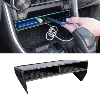 Bigger Slots Center Console Organizer Compatible with Toyota RAV4 2025 2024 2023 2022 2021 2020 2019 and 2021-2025 RAV4 Prime Accessories Larger Tray