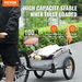 Bike Cargo Trailer 45 kg Load Heavy-Duty Bicycle Wagon Cart Foldable Compact Storage w Universal Hitch Waterproof Cover 406.4 mm Wheels Fits 558.8-711.2 mm. Available at Crazy Sales for $249.95