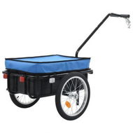 Detailed information about the product Bike Cargo Trailer/Hand Wagon 155x61x83 Cm Steel Blue.