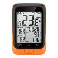 Detailed information about the product Bike Computer GPS Wireless ANT+ Cycling Computer GPS With Bluetooth With Speedometer With Auto Backlight IP67 - Orange.