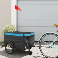 Detailed information about the product Bike Trailer Black and Blue 30 kg Iron