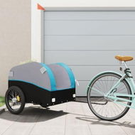 Detailed information about the product Bike Trailer Black and Blue 45 kg Iron