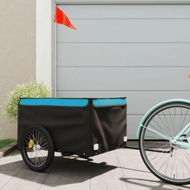 Detailed information about the product Bike Trailer Black and Blue 45 kg Iron