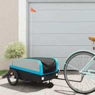 Detailed information about the product Bike Trailer Black and Blue 45 kg Iron