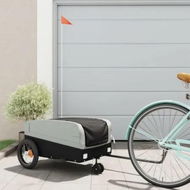 Detailed information about the product Bike Trailer Black and Grey 30 kg Iron