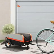 Detailed information about the product Bike Trailer Black and Orange 30 kg Iron