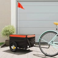 Detailed information about the product Bike Trailer Black and Orange 30 kg Iron