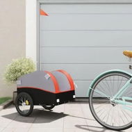 Detailed information about the product Bike Trailer Black and Orange 30 kg Iron