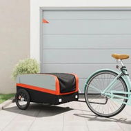 Detailed information about the product Bike Trailer Black and Orange 45 kg Iron