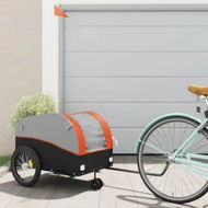 Detailed information about the product Bike Trailer Black and Orange 45 kg Iron