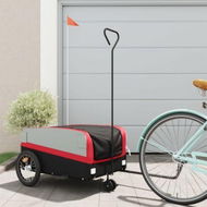 Detailed information about the product Bike Trailer Black and Red 45 kg Iron