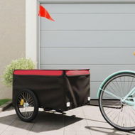 Detailed information about the product Bike Trailer Black and Red 45 kg Iron