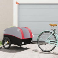 Detailed information about the product Bike Trailer Black and Red 45 kg Iron