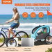 Bike Trailer for Toddlers Kids 27 kg Load Tow Behind Foldable Child Bicycle Trailer w Universal Bicycle Coupler Canopy Carrier w Strong Carbon Steel Frame. Available at Crazy Sales for $349.95