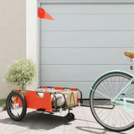 Detailed information about the product Bike Trailer Orange Oxford Fabric and Iron