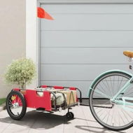 Detailed information about the product Bike Trailer Red Oxford Fabric and Iron