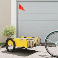 Detailed information about the product Bike Trailer Yellow Oxford Fabric and Iron