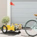 Bike Trailer Yellow Oxford Fabric and Iron. Available at Crazy Sales for $99.95