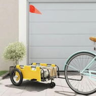 Detailed information about the product Bike Trailer Yellow Oxford Fabric and Iron