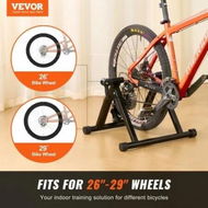 Detailed information about the product Bike Trainer Stand Fluid Stationary Bike Stand for 26'-29' Wheels Noise Reduction Fluid Flywheel Portable Cycling Stand for Indoor Riding Exercise