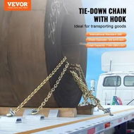 Detailed information about the product Binder Chain G80 Tie Down Tow Chain with Hooks 10 mm x 316 cm 2 Pack 3.22T