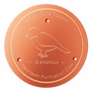 Detailed information about the product Bird Bath Copper Disk,99.99% Pure Copper Water Cleaner,1 mm Thick with Stable Triple-Point Support,All-Season Use,1pcs