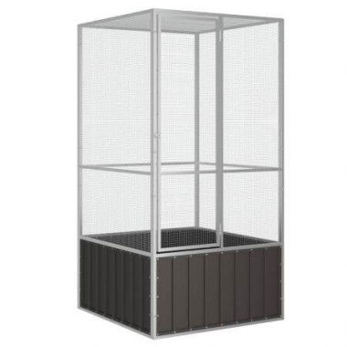 Bird Cage Anthracite 111x107x211.5 cm Galvanised Steel