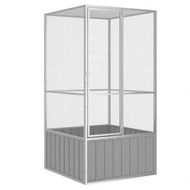 Detailed information about the product Bird Cage Grey 111x107x211.5 cm Galvanised Steel