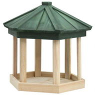 Detailed information about the product Bird Feeder Octagon Solid Firwood 33x30 Cm